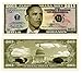 Barack Obama 44th President Collectors 10 Bill Collector Set: One Million Dollar Bill, 2008, 2009 Inaugural Note, 2010 Obama, 2011 Obama, 2012 Obama, 2013 Obama, 2014 Obama, 2015, Michelle Obama Note
