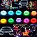 TGHCP-10Pack 9FT Neon Glowing EL Wire (Aqua,White,Blue,Green,Orange,Pink,Red,Lime,Yellow,Purple)