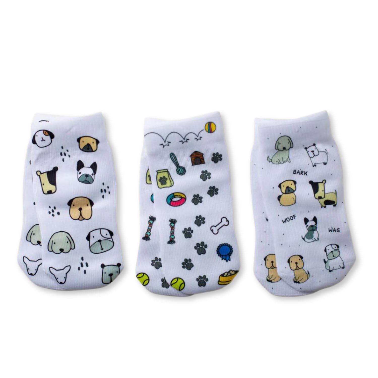 squid socks Polyester Socks | 0-6M, 6-12M, 12-24M, & 2T-3T | Grip Socks that Stay On | As Seen on Shark Tank | Woof