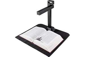 IRIScan Desk 6 Pro-Professional Color Document,Book Scanner,Auto-Flatten & Deskew,21MP,Capture 11x17in,136 Languages OCR,Text