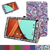 Fusion5 104A GPS Case,Mama Mouth PU Leather Folio Stand Cover for 10.1