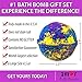 6 Large USA Made Bath Bomb Gift Set w/Free Handmade Bar Of Soap - Ultra Lush Bath Fizzies - 200 Different Varieties, Assorted Gift Box Vegan Perfect Gift For Her or kids Spa Moisturize Kit Organic