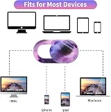 Amabro 8PCS Webcam Cover Slide Starry Sky Ultra Thin Laptop Phone Camera Privacy view 4