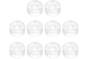 MECCANIXITY 10 Pcs Footswitch Toppers Guitar Pedal Button Caps Plastic Footswitch Top Cover 3/8" for Guitar Effects Pedal But
