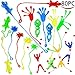Joyin Toy 80 Pieces Vinyl Stretchy Sticky Including 16 Large Sticky Hands (2.75 Inches), 16 Wall Climbing Men, 16 Sticky Hammers, 16 Sticky Snakes and 16 Stretchy Flying Frogs.