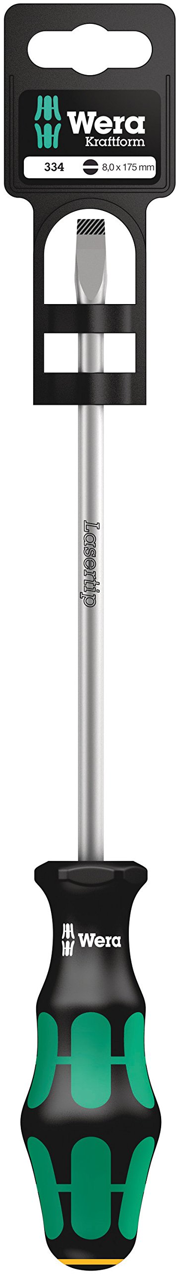 Kraftform 334 Screwdriver Flared Slotted Tip 8.0 x 175mm