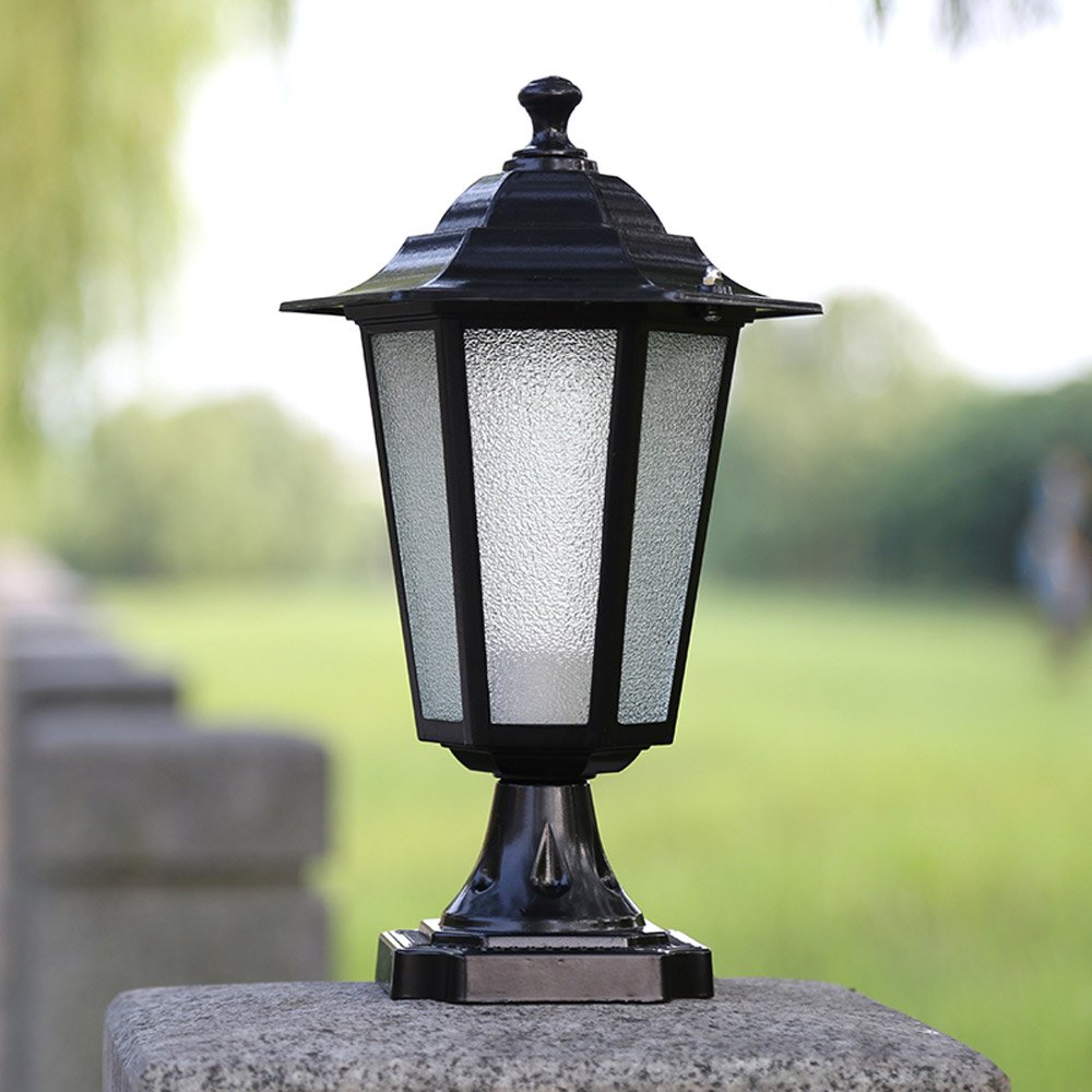 Rishx LED wasserdichte Outdoor Säule Lampe Super Helle Terrasse Rasen