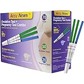 ACCU NEWS Ovulation Test Plus Pregnancy Test Combo, Early Pregnancy Detection, Ovulation Home Test, Conception Preparation Package