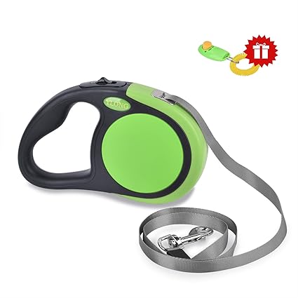 YLONG Roll-Leine Einziehbare Hundeleine, Aktive Hunde bis 50 kg mit Einem großen Radius von 5 m,Verwicklungsfrei 360 mit Ruts