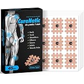CureNetic - Magnetic Patch_Cross Type - 1,100 Gauss - Muscle Pain Relief, Magnetic Acupressure Patch, Magnetic Therapy - 45pcs - Made in South Korea