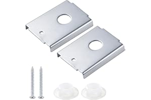 2 Set N7192 Bi-fold Door Repair Brackets, Folding Closet Door Hardware Stainless Steel Top or Bottom Mount Pivot Hardware Rep
