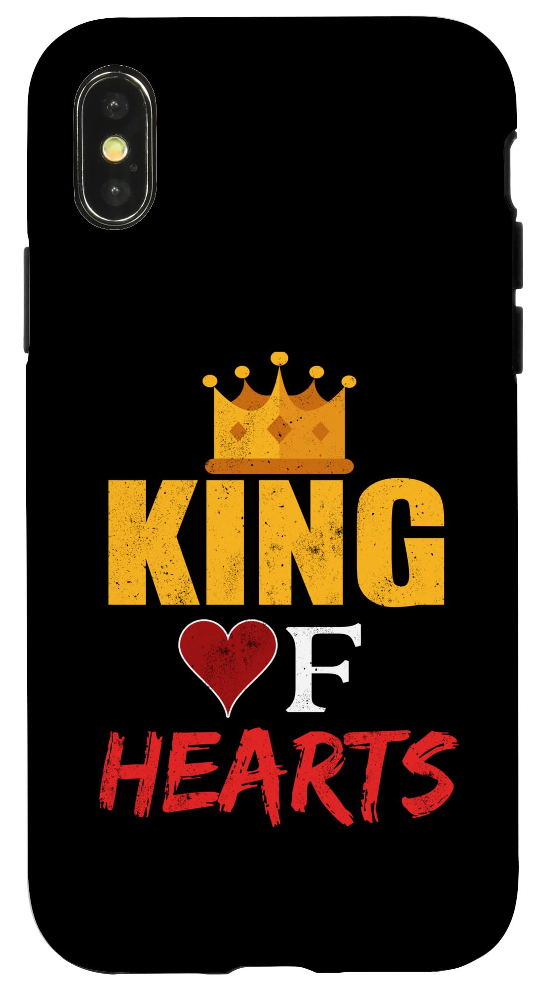 King of Hearts - Motivational messages Case for iPhone X/XS