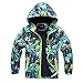 Jingle Bongala Kids Boys Girls Outdoor Waterproof Jacket Fleece Lined Coat with Hood Windbreaker