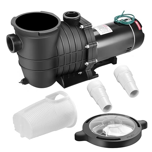 2.0 HP Dual Voltage In/Above Ground Swimming Pool Pump with Strainer ...