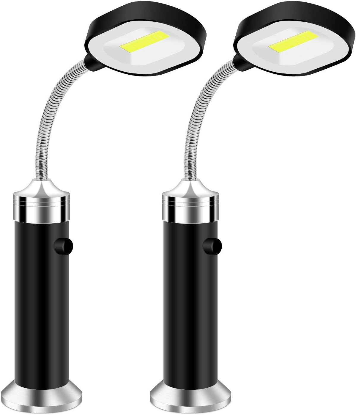 Vegena Barbecue Grill Light, Magnetic 360 Degree Adjustable BBQ Light Ersatile LED BBQ Lights Weather Resistant Outdoor Grill Lights BBQ Accessories Tools (2 Pack, Black)