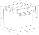 Dellonda Baridi 60cm Built-In Oven, 55L, 5 Functions, Stainless Steel view 6