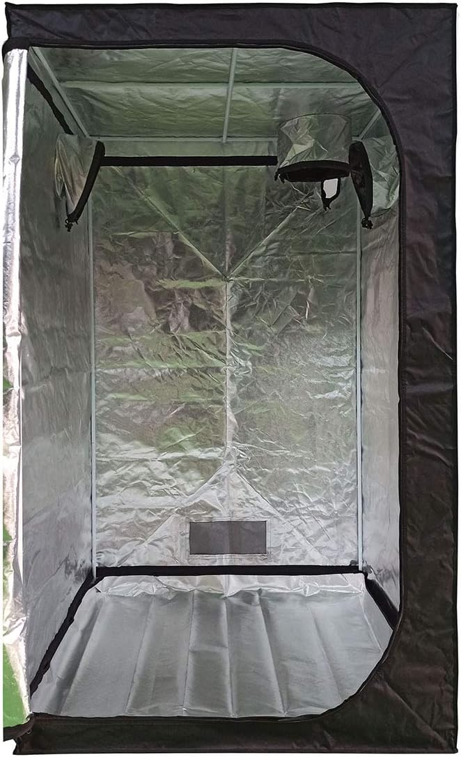 Growtent Garden 48"x48"x80" Reflective 600D Mylar Hydroponic Grow Tent
