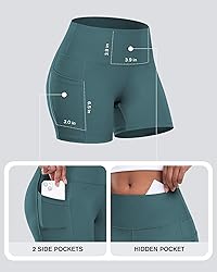 CHRLEISURE Womens Biker Yoga Shorts with
