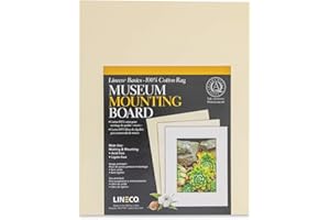 Lineco Panneaux de montage Cotton Rag Museum