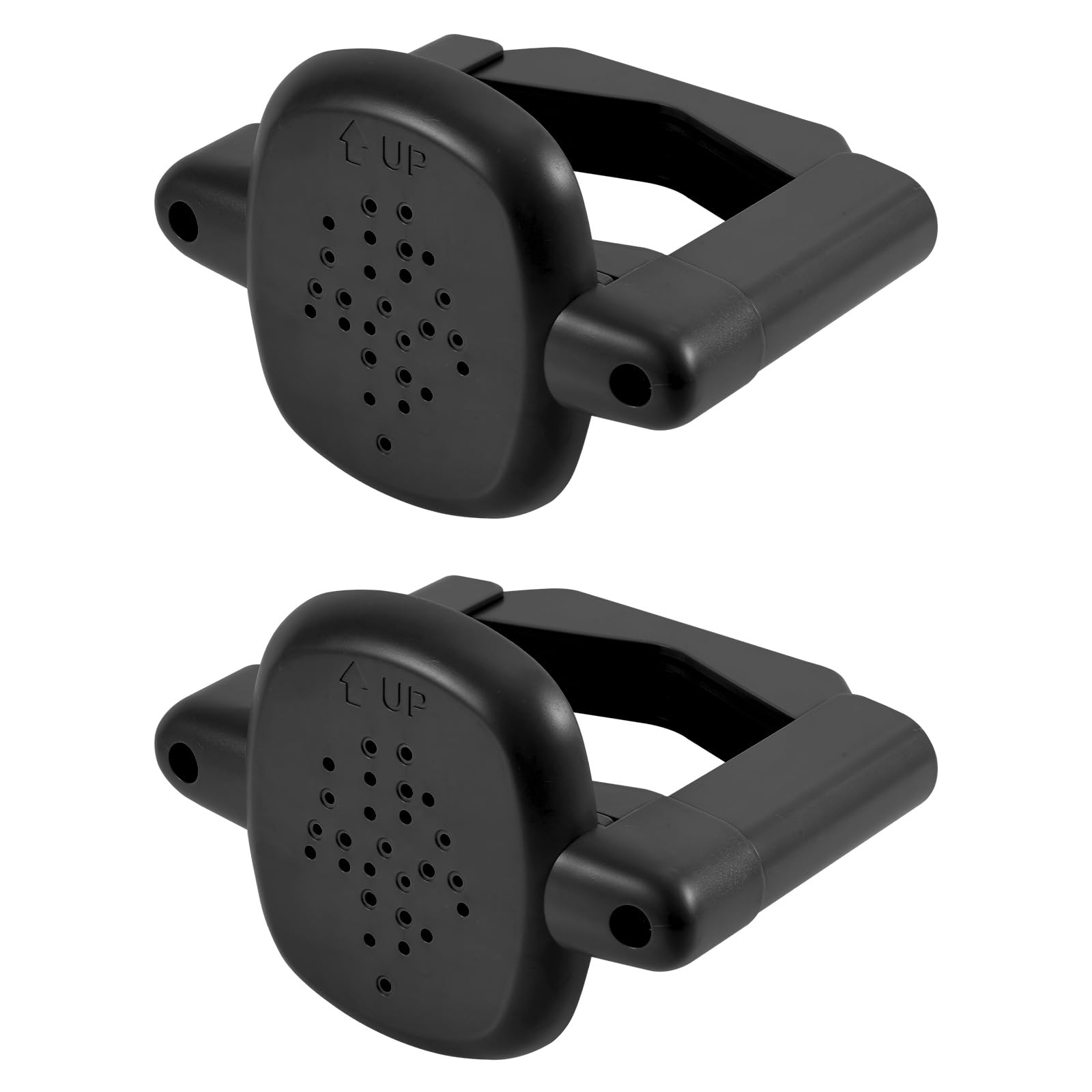 Photo 1 of 2pcs Baby Gate Banister Adapters, Black No-Drill Mounting Accessories Universal Stairway Baby Gate Mounting Kit for Round Square Railings