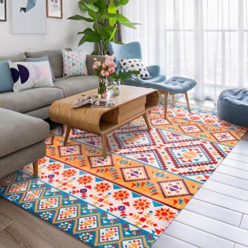 Good thing carpet/rug European Style Modern Simplicity Living Room Bedroom Large Carpet Bedside Coffee Table Rugs (Color : ORANGE, Size : 160 * 230 cm)