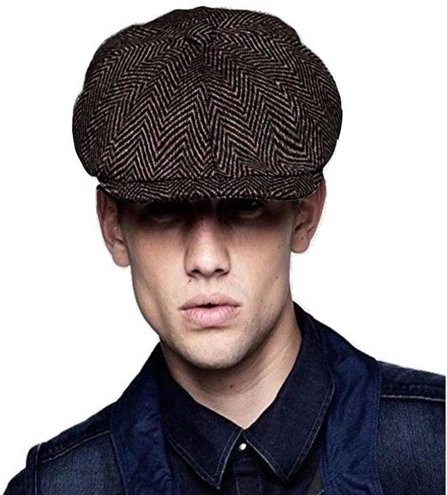 Amazon キャスケット ヘリンボーン ハンチング 帽子 メンズ ハット キャップ アメリカン ブラウン キャスケット ハンチング帽 通販