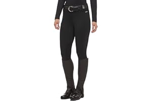 Kerrits Women's Sit Tight Wind Pro Knee Patch Winter Horse Riding Tights – Warm, Polartec Equestrian Breeches, Phone Pocket