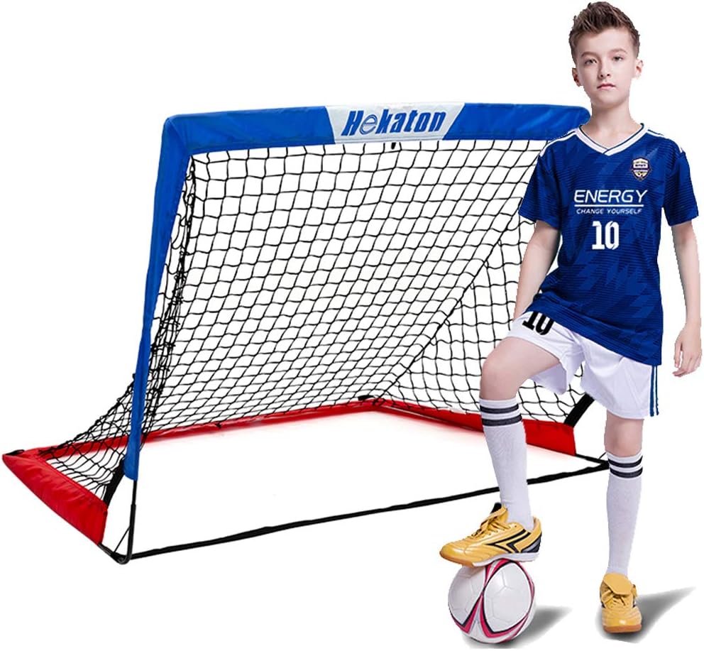 Hekaton Portable Soccer Goal, Pop-up Soccer Nets for Backyard Training Goals for Soccer Practice with Carry Case, Target Sheet Holes for Kids Indoor/Outdoor … : Sports & Outdoors
