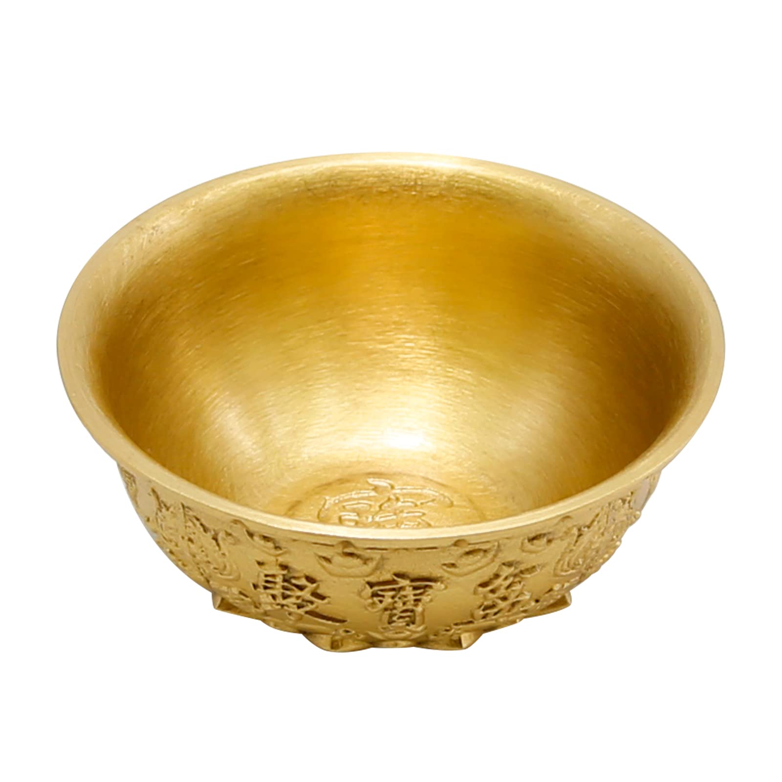 Photo 1 of LIDSCURA Feng Shui Treasure Basin Wealth Prosperity Bowl, Mini Brass Cornucopia/Golden Offering Bowl Good Luck Table Centerpieces Home Office Decorations(Golden)