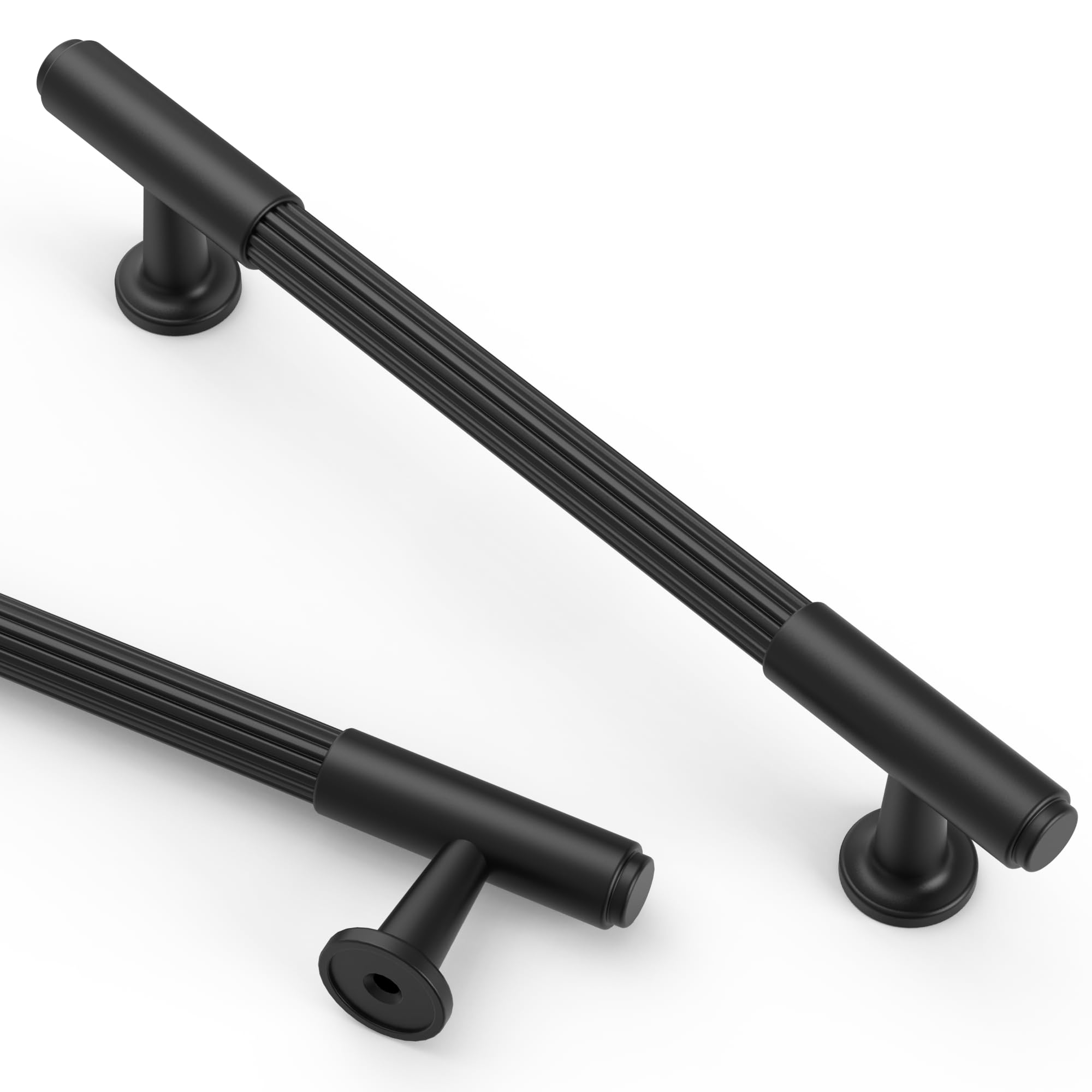 Photo 1 of Asidrama 10 Pack 5 Inch(128mm) Matte Black Cabinet pulls Kitchen Cabinet Handles, Cabinet Pulls Kitchen Cabinet Hardware for Cupboard Drawer Pulls 2304