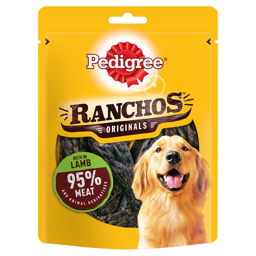 Pedigree Ranchos Tender Dog Treats with Lamb, 1 Bag (1 x 70 g
