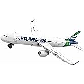 Mantfuty Airplane A320 Plane Building Toys Sets City Airplane Airliner Building Blocks Gifts for Adults (129pcs)