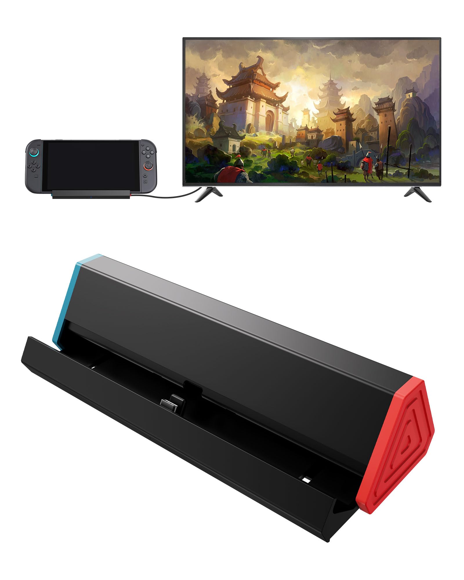Antank Switch 2 Dock Compatible with Nintendo Switch 2 Only, Aluminum Alloy Retractable Portable TV Docking Station with 4K@120Hz HDMI Output/100W Input/USB Port