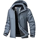 BANTREK Men's Winter Ski Jacket Water Resistant Warm Snow Coat Windproof Insulated Snowboard Rain Jackets with Hood