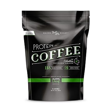 Complete Nutrition Maine Roast Protein Coffee, Classic Decaf, Whey Protein Powder and Colombian Coffee