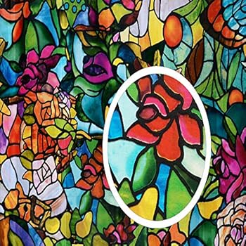 d-c-fix DC Fix 346-0647 Decorative Self-Adhesive Window Film, Spring Chapel/Tulia, 17.71