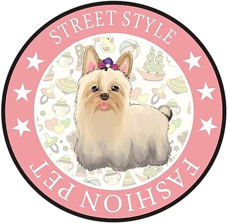 Amazon Co Jp Ldd ペット用おしっこマット ペットマット 犬小屋 ペットクッション 漫画素敵な犬の敷物カーペットマット滑り止め様々なパターン2ミリメートル Color J Size Diameter78cm ホーム キッチン