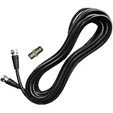 Chaowei Coaxial TV Antenna Extension Cable with Coaxial Coupler to Extend Your Indoor Antenna-15 feet