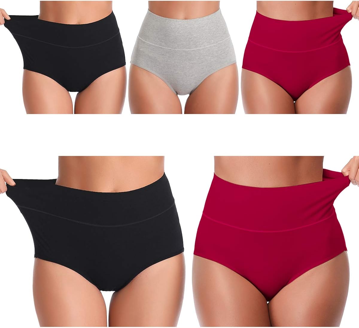 UMMISS Womens Underwear, Cotton High Waist Underwear for Women Full Coverage Soft Comfortable Briefs Panty Multipack at  Women’s Clothing store