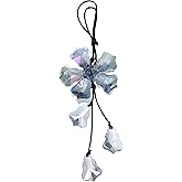 RATCHROLL 1 Pcs Artificial Crystal Crystal Flower Car Rear View Mirror Pendant Accessories Car Hanging Ornament Multicolor