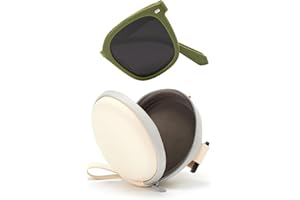 Cyxus Folding Sunglasses Cat Eye for Women Men UV400 Protection Ultralight Easy Carry Foldable Sunglasses For Driving Golf