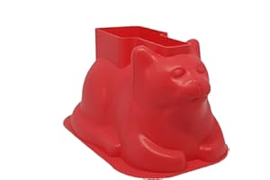 MELOSTU Charlie Cat Original Mini Cat Shaped Cake Molds (4 Pack, Silicone) - Cup cakes, chocolate, Jello - Great For Parties, Holidays - Unique Baking Gifts for Cat Lovers, Cupcake Lovers Baking