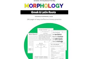 Morphology Workbook for Grades 4–8: Greek & Latin Roots, Prefixes & Suffixes | Structured Literacy & Dyslexia-Friendly Vocabu
