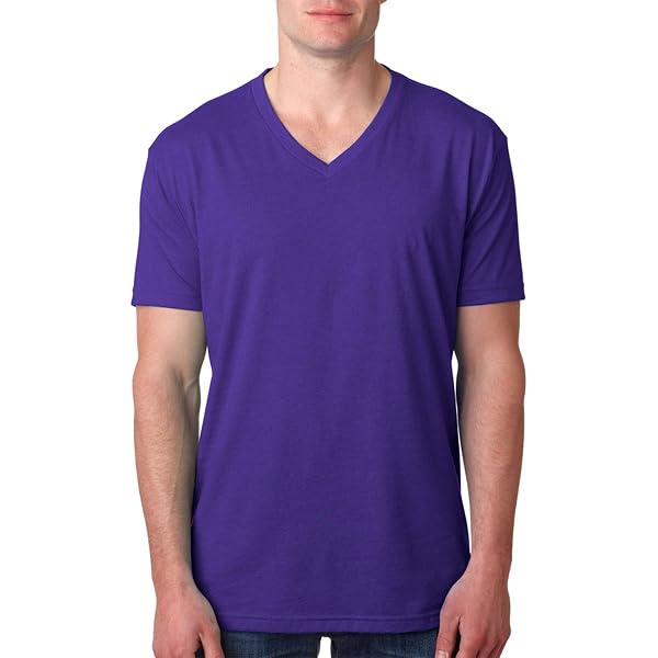 Next Level Apparel 6240 Men's Premium V-Neck T-Shirt | 4.3 Oz 60/40 Cotton Poly Blend | LRG Charcoal/Red
