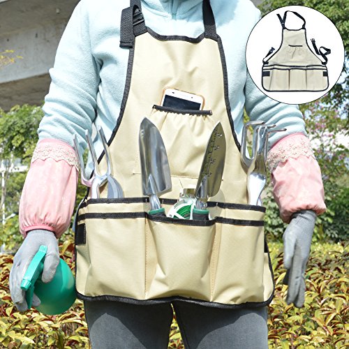 Auelife 11 Pieces Garden Tools Set –Gardening Tools with Garden Tote and Garden Gloves, Gardening Fathers Day Gifts Tool Kit with Garden Trowel Pruners and Garden Hand Tools