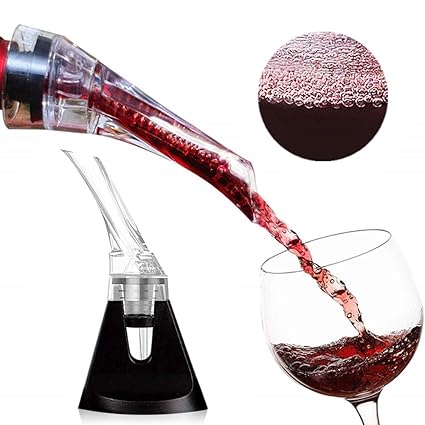 Eseen Wine Aerator Pourer Premium Pourer And Decanter Spout For Instant Effective Aeration Come With Upscale Gift Box With Stand