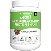 Lean1 Chocolate Mint flavor, 15 serving tub, fat burning meal replacement protein shake by Nutrition53