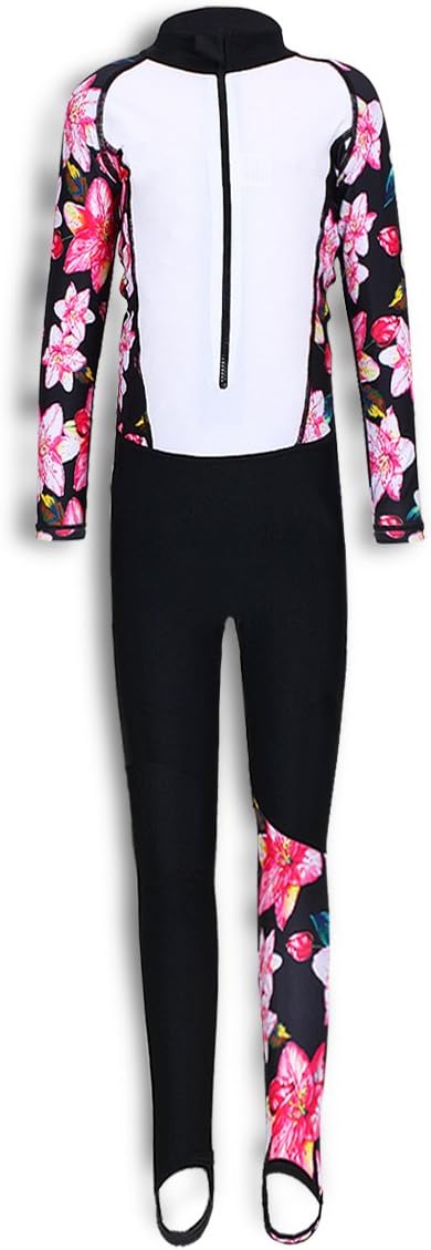 Boys One Piece Rash Guard Swimsuits Kids Long Sleeves Sunsuit Swimwear Sets