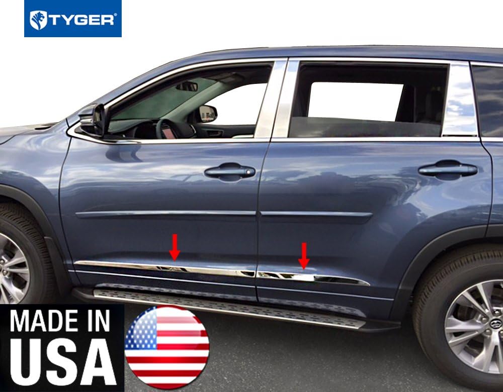 Auto Parts and Vehicles 20142019 Toyota Highlander 4Pc Stainless Steel