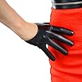 DooWay Extra short Leather Gloves Half Palm 13cm Soft PU for Cosplay Dance Party
